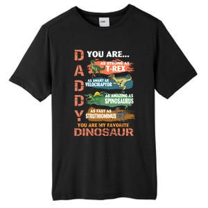 Daddy You Are As Strong As Tgiftrex Dad Favorite Dinosaur Cool Gift Tall Fusion ChromaSoft Performance T-Shirt