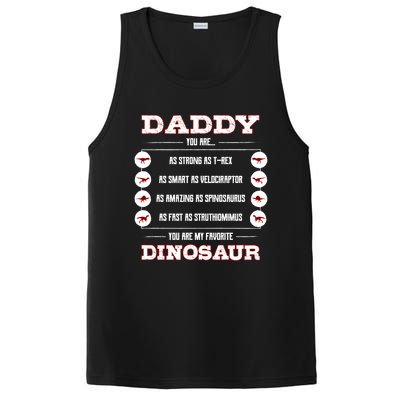 Daddy You Are As Strong As Tgiftrex Dinosaurs Funny Father Day Gift PosiCharge Competitor Tank