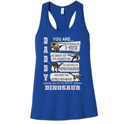 Daddy You Are As Strong As Tcool Giftrex Father's Day Gift Great Gift Women's Racerback Tank