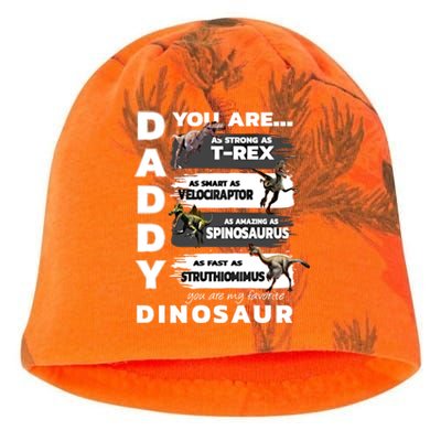 Daddy You Are As Strong As Tfunny Giftrex Funny Dinosaur Gift Kati - Camo Knit Beanie