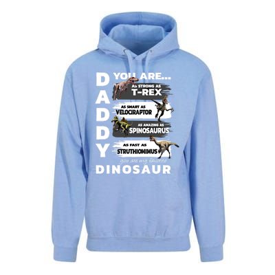 Daddy You Are As Strong As Tfunny Giftrex Funny Dinosaur Gift Unisex Surf Hoodie