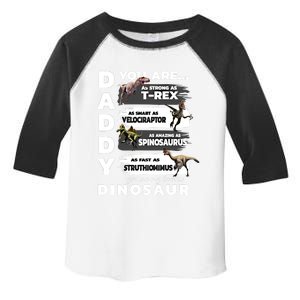 Daddy You Are As Strong As Tfunny Giftrex Funny Dinosaur Gift Toddler Fine Jersey T-Shirt