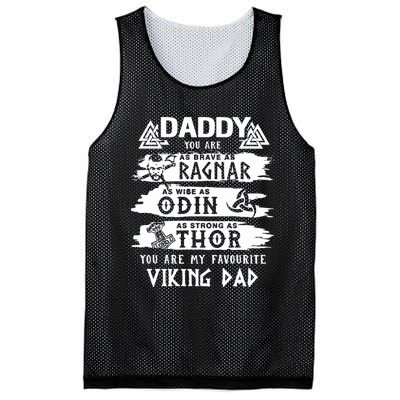 Daddy You Are As Brave As Ragnar You Are My Favourite Viking Dad Mesh Reversible Basketball Jersey Tank