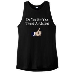 Do You Bite Your Thumb Shakespeare Ladies PosiCharge Tri-Blend Wicking Tank