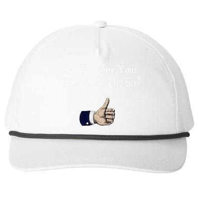 Do You Bite Your Thumb Shakespeare Snapback Five-Panel Rope Hat