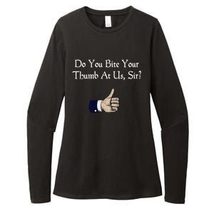 Do You Bite Your Thumb Shakespeare Womens CVC Long Sleeve Shirt