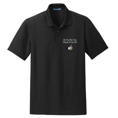 Do You Bite Your Thumb Shakespeare Dry Zone Grid Polo