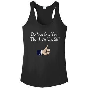 Do You Bite Your Thumb Shakespeare Ladies PosiCharge Competitor Racerback Tank