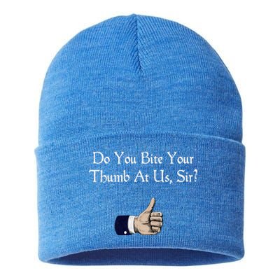 Do You Bite Your Thumb Shakespeare Sustainable Knit Beanie