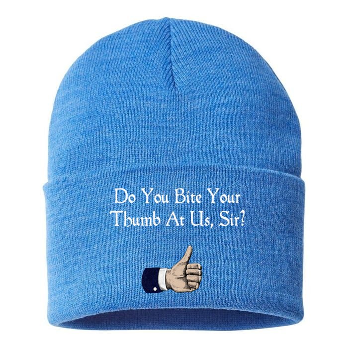 Do You Bite Your Thumb Shakespeare Sustainable Knit Beanie