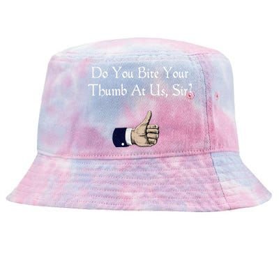 Do You Bite Your Thumb Shakespeare Tie-Dyed Bucket Hat