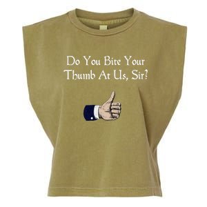 Do You Bite Your Thumb Shakespeare Garment-Dyed Women's Muscle Tee