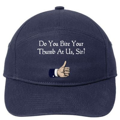 Do You Bite Your Thumb Shakespeare 7-Panel Snapback Hat