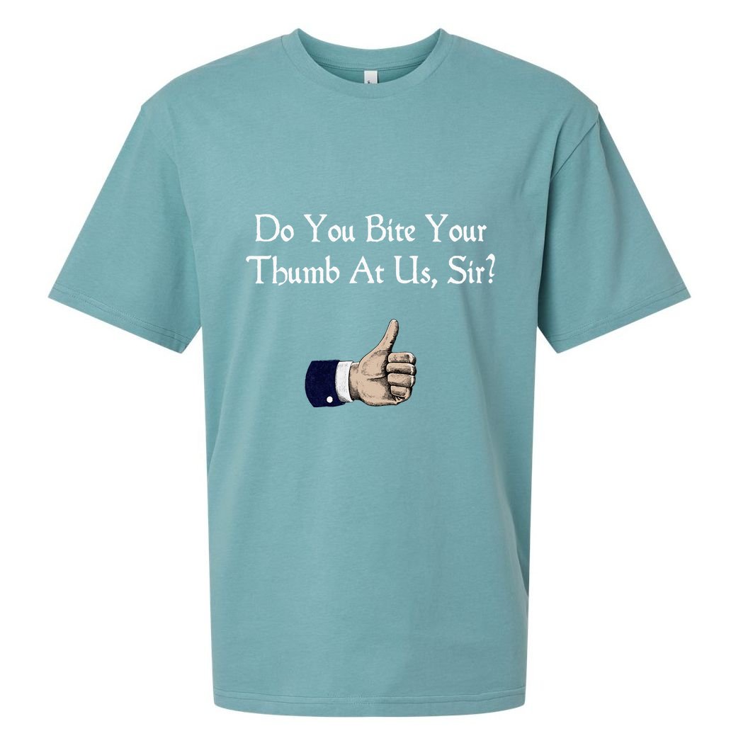Do You Bite Your Thumb Shakespeare Sueded Cloud Jersey T-Shirt