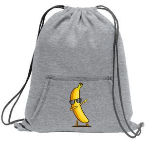 Dabbing Yellow Banana Dab Funny Dancing Fruit Sweatshirt Cinch Pack Bag