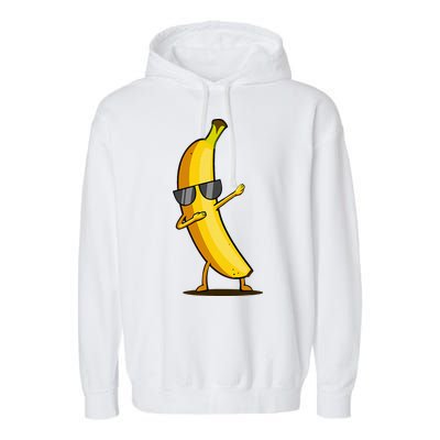 Dabbing Yellow Banana Dab Funny Dancing Fruit Garment-Dyed Fleece Hoodie