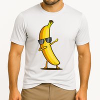 Dabbing Yellow Banana Dab Funny Dancing Fruit Cooling Performance Crew T-Shirt