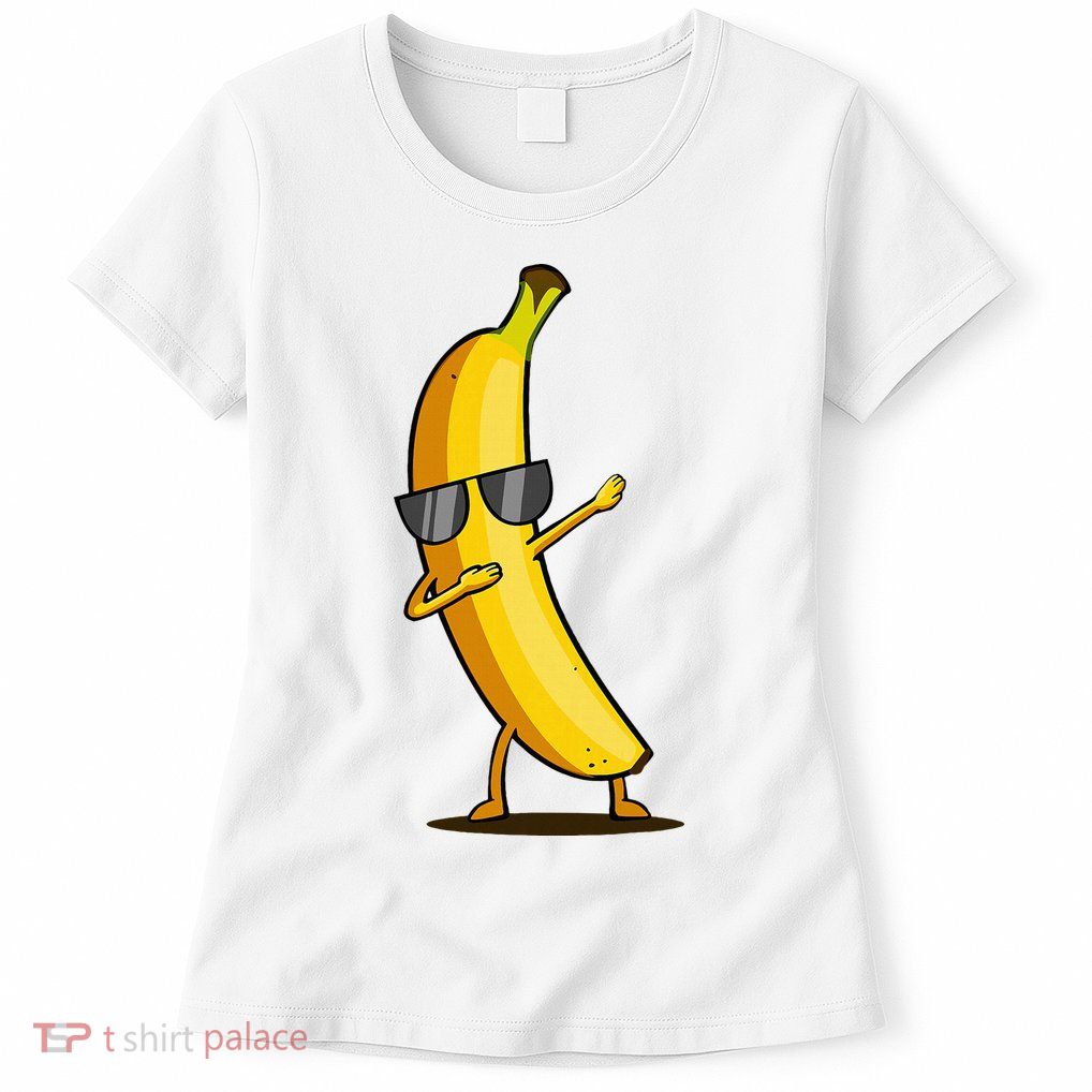 Dabbing Yellow Banana Dab Funny Dancing Fruit Womens T-Shirt