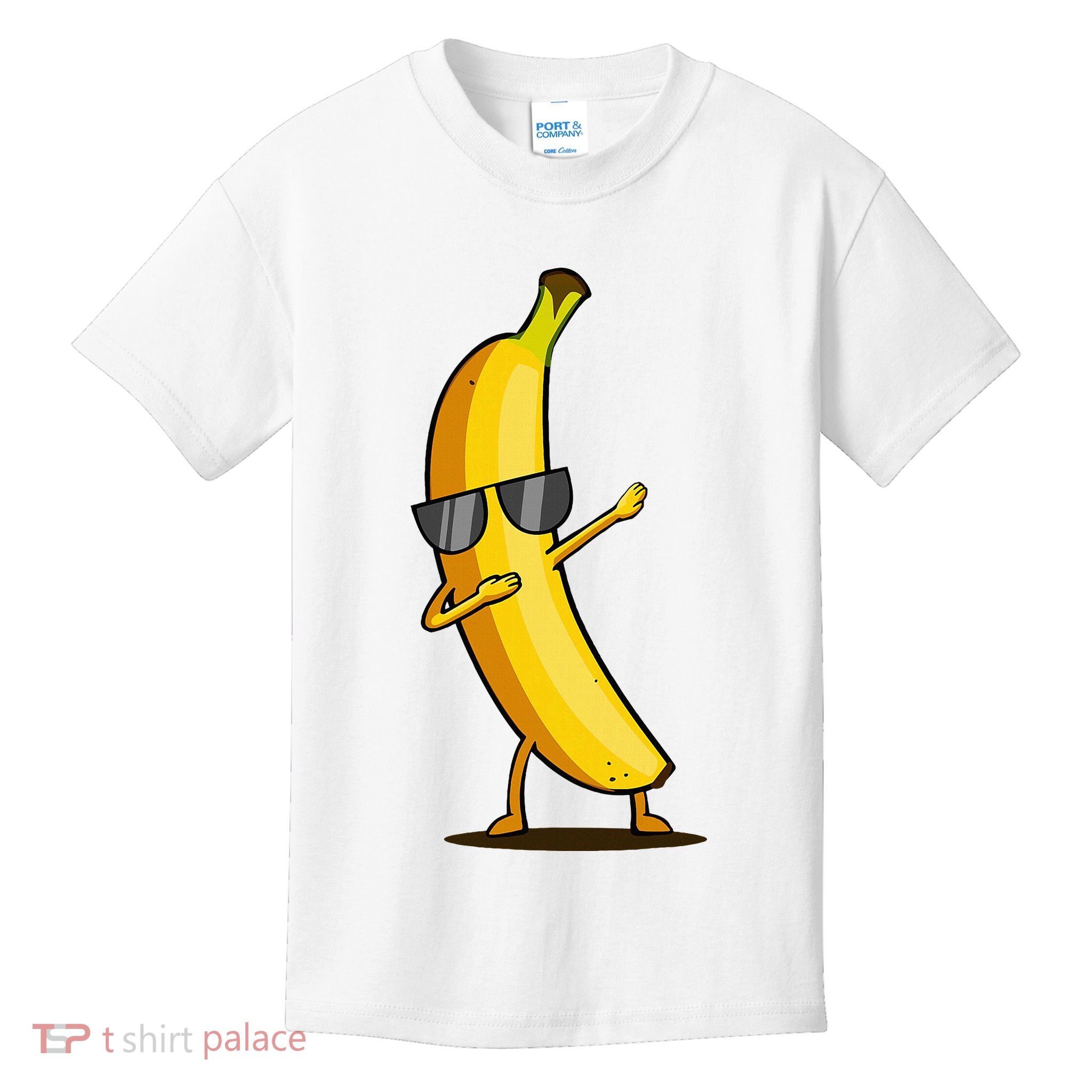 Dabbing Yellow Banana Dab Funny Dancing Fruit Kids T-Shirt