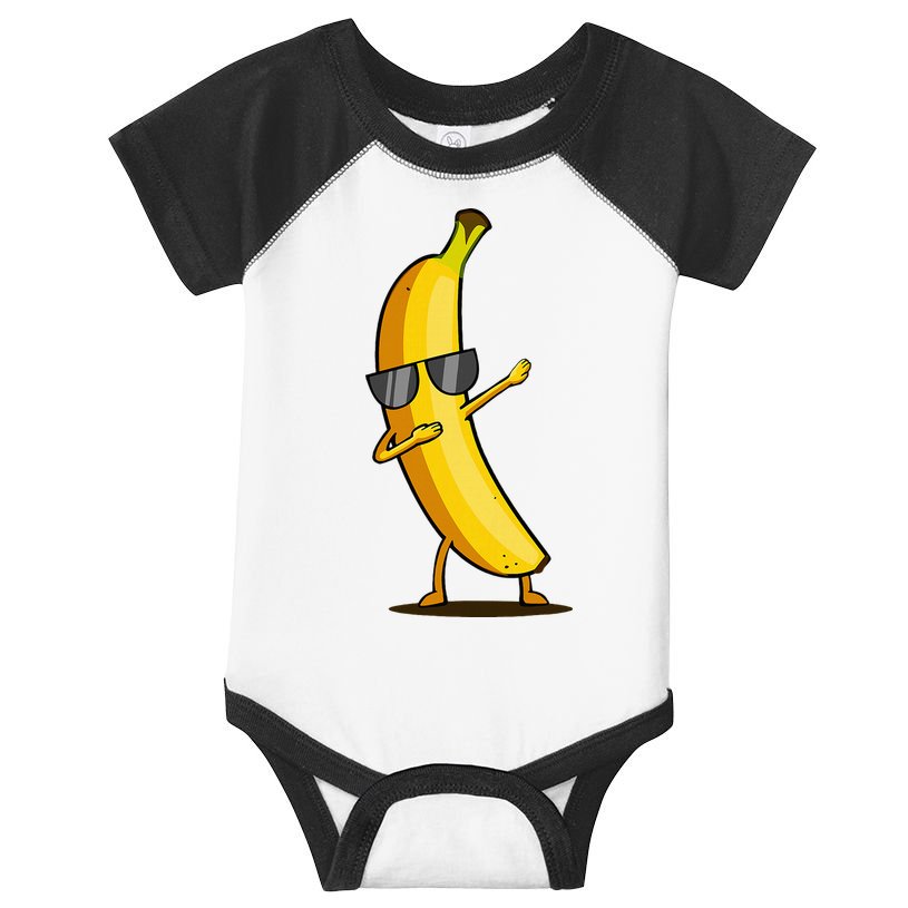 Dabbing Yellow Banana Dab Funny Dancing Fruit Infant Baby Jersey Bodysuit