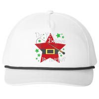 Do You Believe In Magic Santa Claus Wand Stars Vneck Snapback Five-Panel Rope Hat