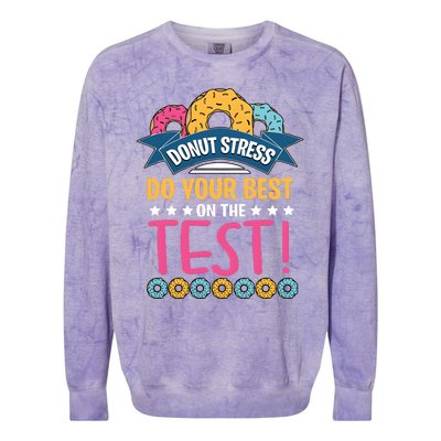 Do Your Best On The Test Day Colorblast Crewneck Sweatshirt