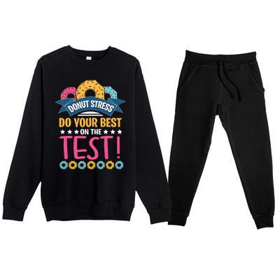 Do Your Best On The Test Day Premium Crewneck Sweatsuit Set