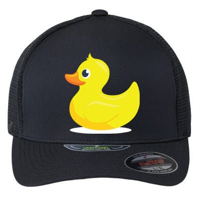 Duck Yelllow Cute Duckie Tee Great For Kids Flexfit Unipanel Trucker Cap