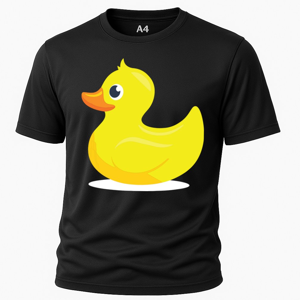 Duck Yelllow Cute Duckie Tee Great For Kids Cooling Performance Crew T-Shirt