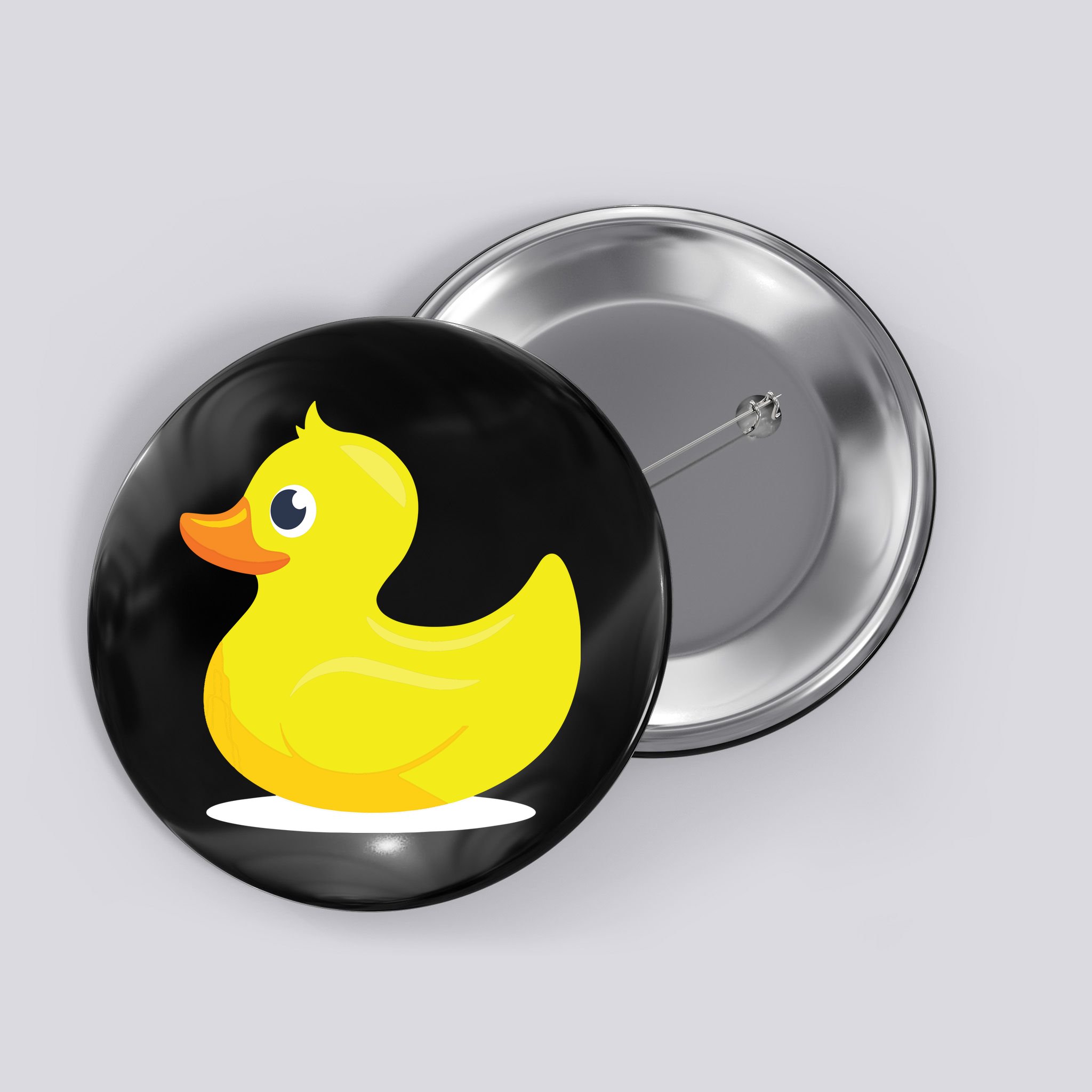 Duck Yelllow Cute Duckie Tee Great For Kids Button