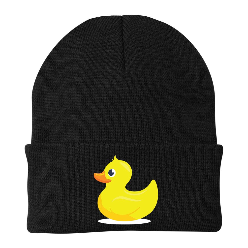 Duck Yelllow Cute Duckie Tee Great For Kids Beanie