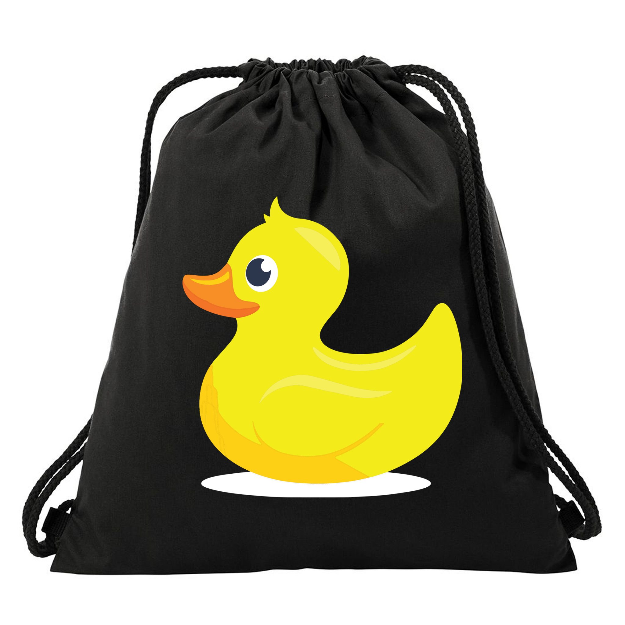 Duck Yelllow Cute Duckie Tee Great For Kids Drawstring Bag