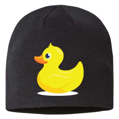 Duck Yelllow Cute Duckie Tee Great For Kids Sustainable Beanie