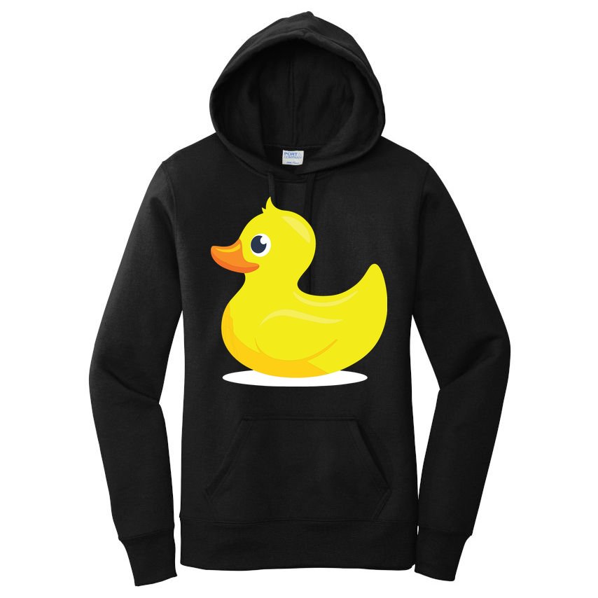Duck Yelllow Cute Duckie Tee Great For Kids Women's Pullover Hoodie