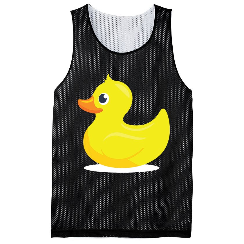 Duck Yelllow Cute Duckie Tee Great For Kids Mesh Reversible Basketball Jersey Tank