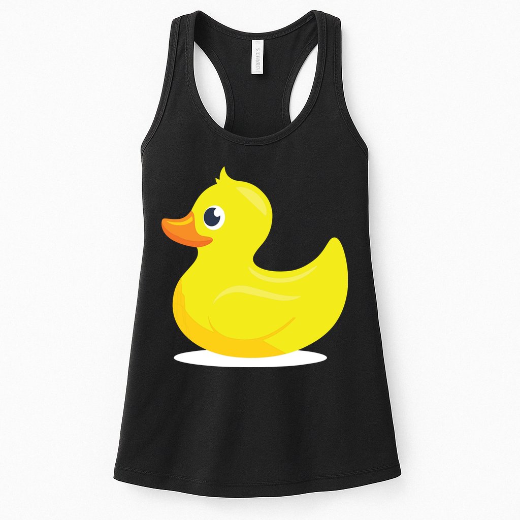 Duck Yelllow Cute Duckie Tee Great For Kids Womens Tank Top