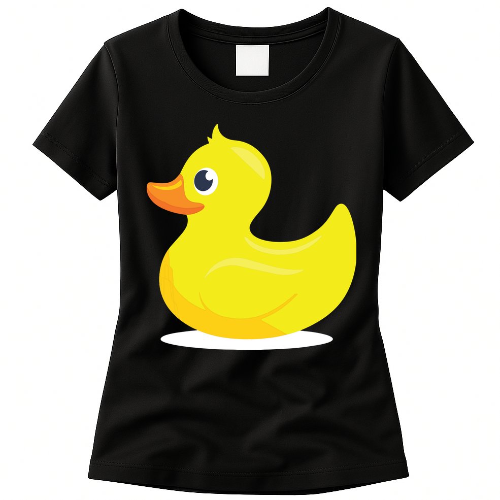 Duck Yelllow Cute Duckie Tee Great For Kids Womens T-Shirt