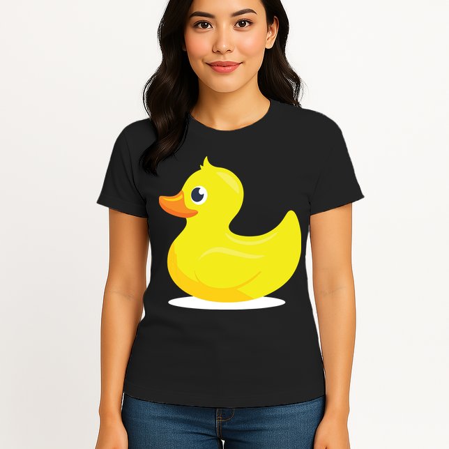Duck Yelllow Cute Duckie Tee Great For Kids Womens T-Shirt