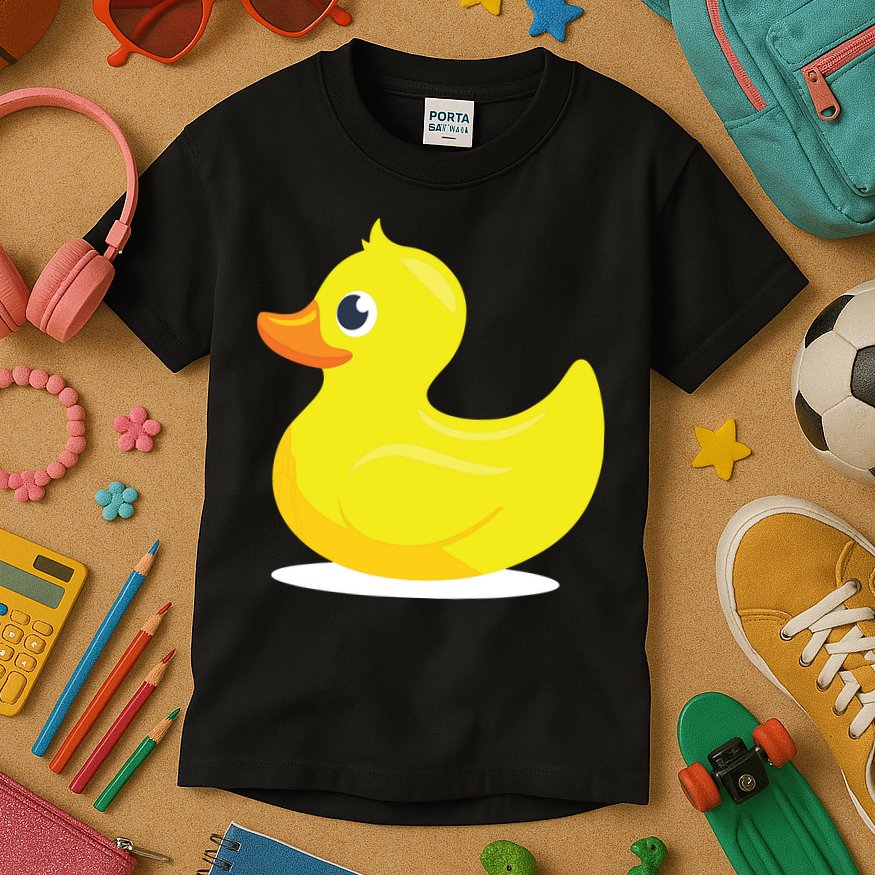 Duck Yelllow Cute Duckie Tee Great For Kids Kids T-Shirt