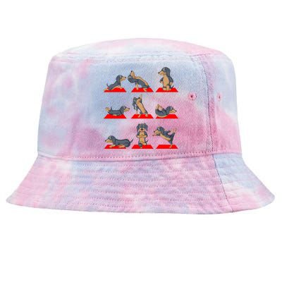 Dachshund Yoga Tie-Dyed Bucket Hat