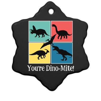 Dinosaur You're Dinogiftmite Funny S Dino Meaningful Gift Ceramic Star Ornament