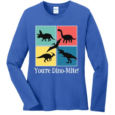 Dinosaur You're Dinogiftmite Funny S Dino Meaningful Gift Ladies Long Sleeve Shirt