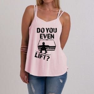 Do You Even Lift? Funny Snowboard Saying Meaningful Gift Sweater Women's Strappy Tank