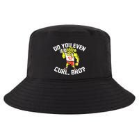 Do You Even Curl Bro? Funny Curling Gift Cool Comfort Performance Bucket Hat