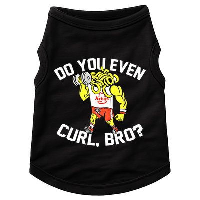 Do You Even Curl Bro? Funny Curling Gift Doggie Tank