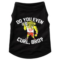 Do You Even Curl Bro? Funny Curling Gift Doggie Tank