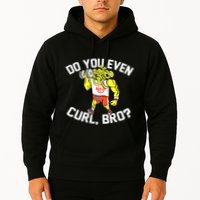 Do You Even Curl Bro? Funny Curling Gift Hoodie