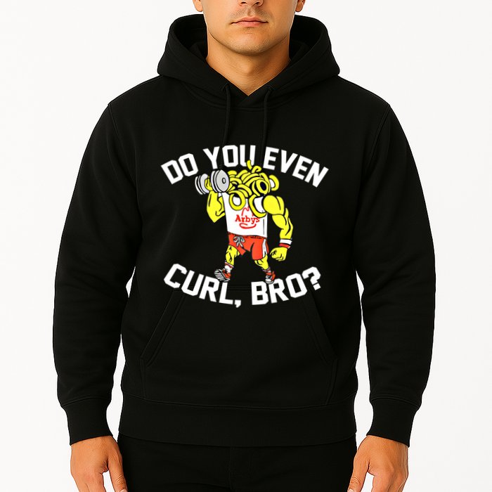 Do You Even Curl Bro? Funny Curling Gift Hoodie