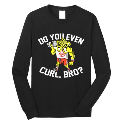 Do You Even Curl Bro? Funny Curling Gift Long Sleeve Shirt