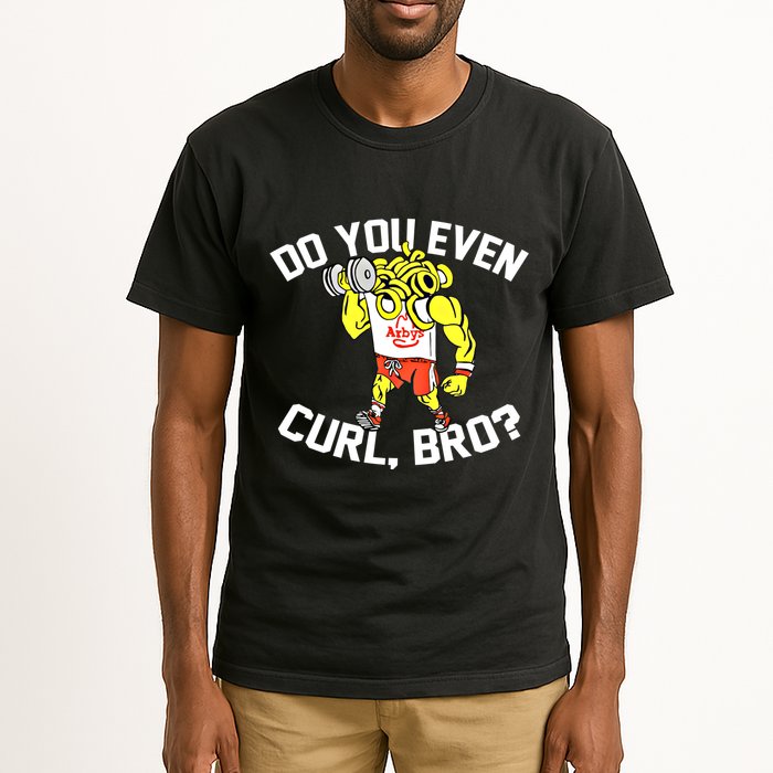 Do You Even Curl Bro? Funny Curling Gift Tall T-Shirt